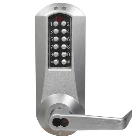 Dormakaba E-Plex 5000 Mortise Lock, Winston Lever, 100 Access Codes, 3,000 Audit Events, Schlage FSIC Prep, Le E5066SWL-626-41